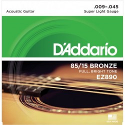 DAddario EZ890 Takım Tel - Akustik Gitar Teli 009-045