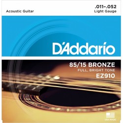 Daddario EZ910 85/15 Bronze Akustik Gitar Teli (011-052)