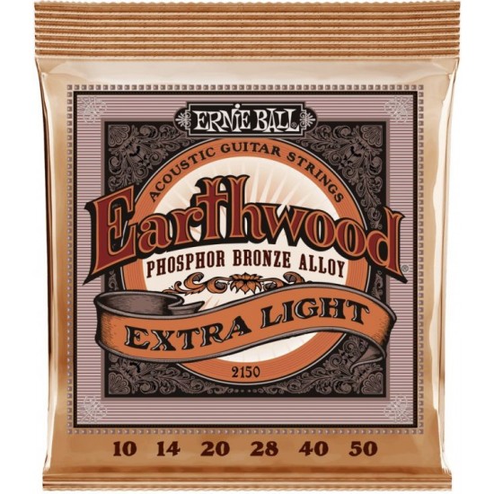 Ernie Ball 2150 Extra Light Takım Tel Akustik Gitar Teli 010-50