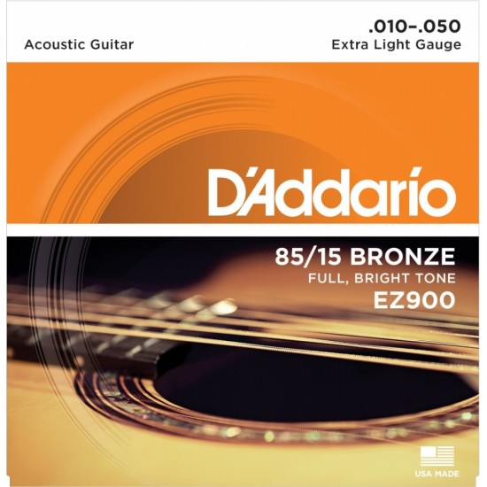 DAddario EZ900 85/15 Bronze Akustik Gitar Teli (010-050)