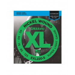 DADDARIO EXL220-5 TELLİ BAS GİTAR TEL SETİ