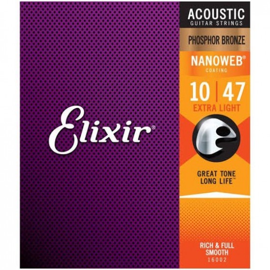 ELIXIR 16002 .10-.047 Fosfor Bronz Akustik Gitar Teli