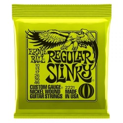 Ernie Ball P02221 Elektro Gitar Teli Regular Slinky Nickel 10-46