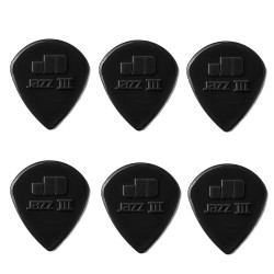 Jim Dunlop Jazz III Nylon Black Pena ( 6'lı Paket )