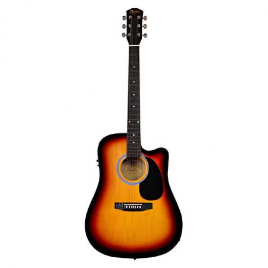 Squier SA-105CE Dreadnought Cutaway Sunburst Elektro Akustik Gitar