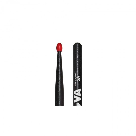 VICFIRTH BAGET(ÇİFT) NOVA 5A NYLON TIP RED COLOURED, BLACK N5ANB